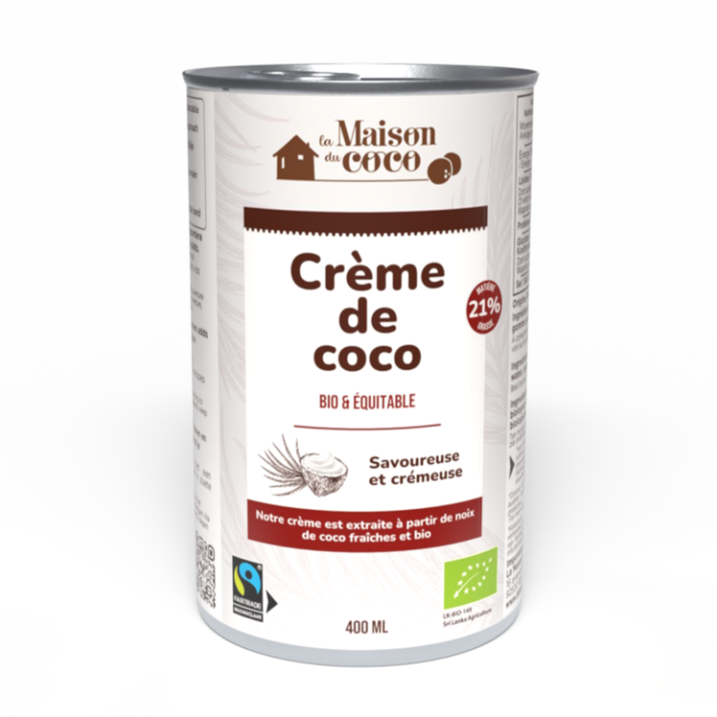 Crème de coco 21% mg bio (équitable) - 1