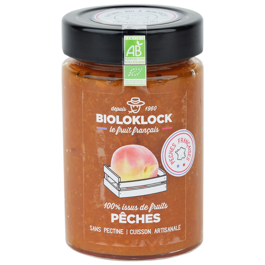 100% issus de fruit pêches bio - 1