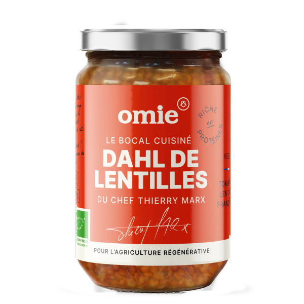 Dhal de lentilles corail bio (tomates, lentilles françaises) - 1